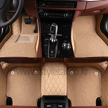 2022 벤츠EQA 전기차 발매트 자동차 코일 매트 차량용품, 1+2열, 베이지+베이지