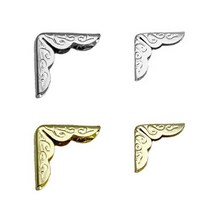 (주)아트인 북아트용 코너캡, 대(30개)-골드