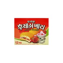 오리온 후레쉬베리 딸기 336g 12개입 3박스(붐초코칩 미니 20g증정)