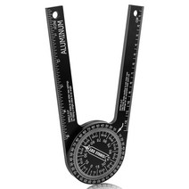 슬라이딩 각도 절단기 AT14 미터 톱 각도기 알루미늄 파인더 크라운 몰딩 스케일이 있는 측정 도구, 02 주황색