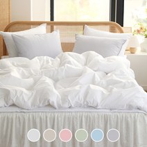 베이직톤 클린코튼 순면60수 호텔 사계절 옥수수솜 차렵이불 세트 (SS/Q/K/LK)