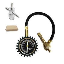 [타이어] 2355519 2 in 1 기계식 자동차 타이어 디플레이터 게이지 0-70 PSI/0-5 Bar 4X4 대형 오프로드 밸브 도구 포함 어둠 속에서 빛나는, [02] Package A