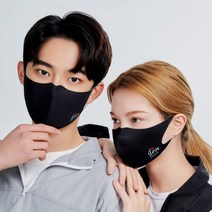 브랜드없음 지오코 프리미엄 연예인 패션마스크 아이러브바이시클 블랙, S