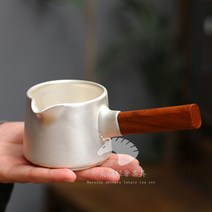 사이드 핸들 은주전자 은다관 차 우리기 은탕관 다도 다기 도구 테이블팟, 단일사이즈, B