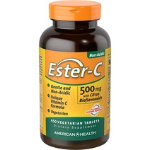 아메리칸헬스 에스터-C 500mg 시트러스 바이오플라보노이드 베지테리안 타블렛, 450개입, 1개, 450정