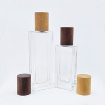 향기에반하다 MEMO타입 향수공병 30ml 사각 스퀘어 클림프 공병 유리 스프레이 용기 투명, 50ml/캡(연우드)