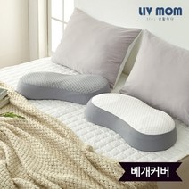 리브맘 3D 메모리폼 경추 낮은 베개커버, 01.커버만(화이트)