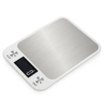 휴대용저울 여행용저울 캐리어손저울 주방 저울 15Kg/1g 베이킹 식품 커피 스마트 전자 디지털 스테인레스, 01 White_01 5Kg