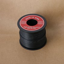 권선코일 구리선50-100m 전기 와이어 UL3132 24AWG 소프트 실리콘 절연체 좌초 된 편리한 업 주석 도금 구, 02 Black_01 50m