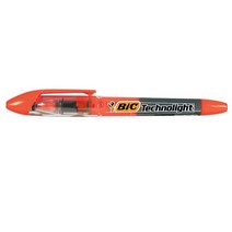 천지몰 BIC 테크노라이트 형광펜 주황색 3.0MM 12자루 1각, 1개, 1