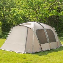 카즈미 텐트 야외 낚시 캠핑 텐트 그레이 4인용
