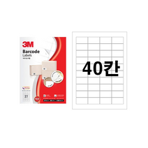 3M 일반형 바코드 라벨 (21340 40칸 100매) 3M 일반형 바코드 라벨 21340 40칸 100매, 1개
