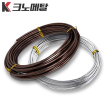 500g 분재철사 알루미늄 와이어 원예 공예 철사, 4.5mm, 은색500g, 1개