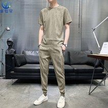 셀럽당 아이스 세트 남 반팔 티셔츠 멋스러운 레포츠 한 벌