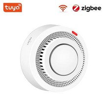 와이파이/지그비 투야 스마트 연기 감지기 센서 무선 화재 방지 경보 고감도 안전 예방 센서 80DB, 02 Zigbee Version