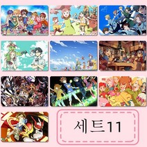 Digimon디지몬 굿즈 카드 스티커 10장 수하물 노트북 장식 다이아몬드 씰티커 디지몬 아구몬 파닥몬 테리어몬 포토 16종세트, 11
