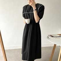 마린원피스 여름옷 디자인감각 보이핏 볼륨 첫사랑 부드러운 여성 프렌치 롱 리시안시스 2180403935