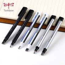 자꾸사 톰보우 모노제로 라운드 스퀘어드 샤프식 지우개 3색상 문구 학용품, 라운드타입 스탠다드