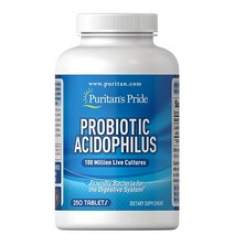 퓨리탄프라이드 프로바이오틱스 애시도필러스 250정 Puritans Pride Probiotic Acidophilus, 1개, 기본