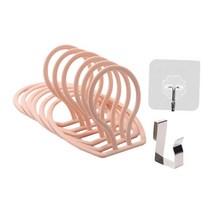 벽 마운트 모자 주최자 캐비닛 침실 도어 디스플레이 랙 액세서리, 17cmx19.5cm, 플라스틱, 분홍색