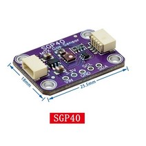GY-SGP30 SGP40 SGP41 가스 센서 모듈 멀티 픽셀 TVOC/eCO2 공기 품질 포름알데히드 이산화탄소 검출기 테스터, 04 SGP40 Purple