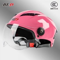BLD 베일리 3C 인증 여름 여성 남성 자외선 차단 사계절 헬멧 배달 오토바이 스쿠터 바이크 라이딩 헬멧, E