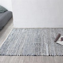 아트박스/홈앳 데님 우븐 코튼 러그 (블루) S 100x150cm