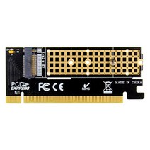 M.2 to PCIE x16 어댑터 카드 Pci-e m.2 변환 NVMe SSD M 키 인터페이스 Express 3.0x4 2230-2280 크기, 한개옵션1, 한개옵션0