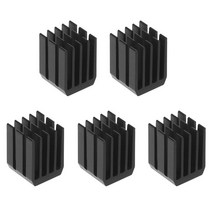 PC 히트 싱크 5pcs 9x9x12mm 알루미늄 방열판 라디에이터 전자 칩 냉각, 검은색