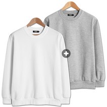 [당일출고] 2장묶음 (1+1) 데일리 특양면 맨투맨 (SCC5223PT)