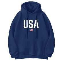 [더팀] USA 기모 후드티 남여공용 빅사이즈