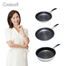 쿡셀 전인화의 쿡셀 더블 블랙큐브 프라이팬 3종세트(20cm프라이팬+28cm프라이팬+28cm소테팬), 상세 설명 참조, 단일옵션
