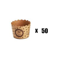 베이킹도구 다이소유산지 갈레트브루통틀 50pcs 케이크 베이킹 저항 컵케익 중간 라운드 사각형 증발 컵 종이 홀더, 01 bow tie 50PCS