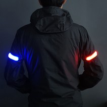 웨어스 LED 암밴드 (2개입) 자전거후미등 야간 안전등, 파랑-파랑