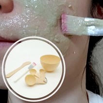 마스크팩 보울 마사지팩 붓 브러쉬 스패츌라 피부미용 관리도구 세트