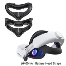 VR 헤드셋 oculus quest 2 용 키위 디자인 헤드 스트랩 meta quest 2 vr 액세서리 용 헤드 스트랩 착용 강화, 쇼로 2pcs