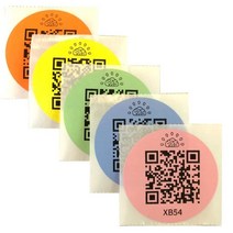 BoxBrain QR 스마트 무빙 라벨 및 보관 (소형 5.1cm(2인치) 원형) 무료 앱 포함 (100) 미국 1302614, 100