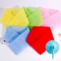 스킨웨이브 국산 까칠한 바디 샤워타올, 혼합색상5P+흡착식고리1P