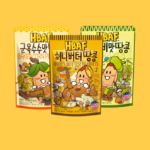 NBRD 맛있는 땅콩3총사 허니버터 군옥수수 와사비맛, 허니버터땅콩