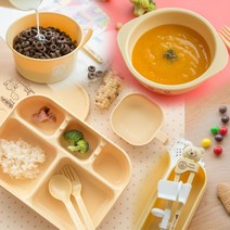 유아식 친환경 신소재 곡물 식판 옥수수 어린이 이유식 국산, 옥수수로 도시락주머니 색상랜덤