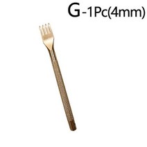 치즐 목공 가죽 공구 그리프 1Pcs 3mm 4mm 1 2 4 6 골드 컬러 프롱 인치 공예 구멍 펀치 레이싱 스티칭 천공 펀처 153274, g
