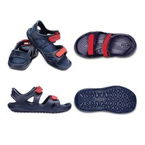 [국내정식매장] 크록스 [CROCS] 204988-4BA 스위프트워터 리버 샌들 키즈 (네이비/플레임)