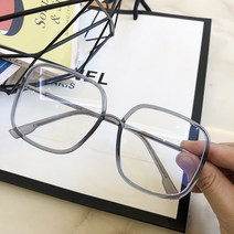 TR90 초경량 안경테 사각테 굵은테 안경테 여자 빅테 평광렌즈