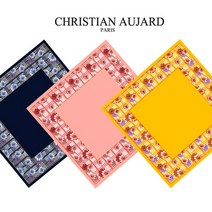 (C)영화) 빅사이즈 등산용 손수건(III), 체크꽃-노랑