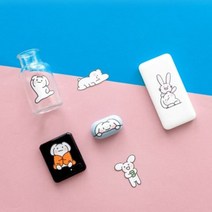 데이홈 라비프렌즈 캐릭터 리무버블 스티커 6종 1세트, 단품