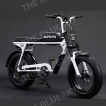 하이브리드자전거 오프로드 전력보조 가변 속도 전기자전거, 하얀색, 18Ah