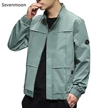 Sevenmoon 여름남자 데일리 경박스럽다 오버핏 간략하다 도안 재킷 코트