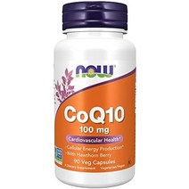나우 NAC 보충제 산사나무 열매가 포함된 coq10 100mg 제약 등급 발효에 의해 생성된 모든 트랜스 형태 180 식물성 캡슐, 90 식물성 캡슐