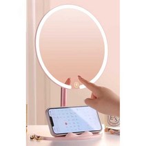 화장대 거울 조명 라이트 반원 스탠딩 탁상 LED, 펄화이트(4KHD무단계디밍)--2400XH