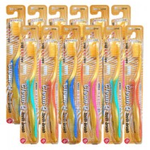 덴탈케어 클린큐 금이온칫솔 12개 색상랜덤 985GK8, 덴탈케어 클린큐 금이온칫솔 12